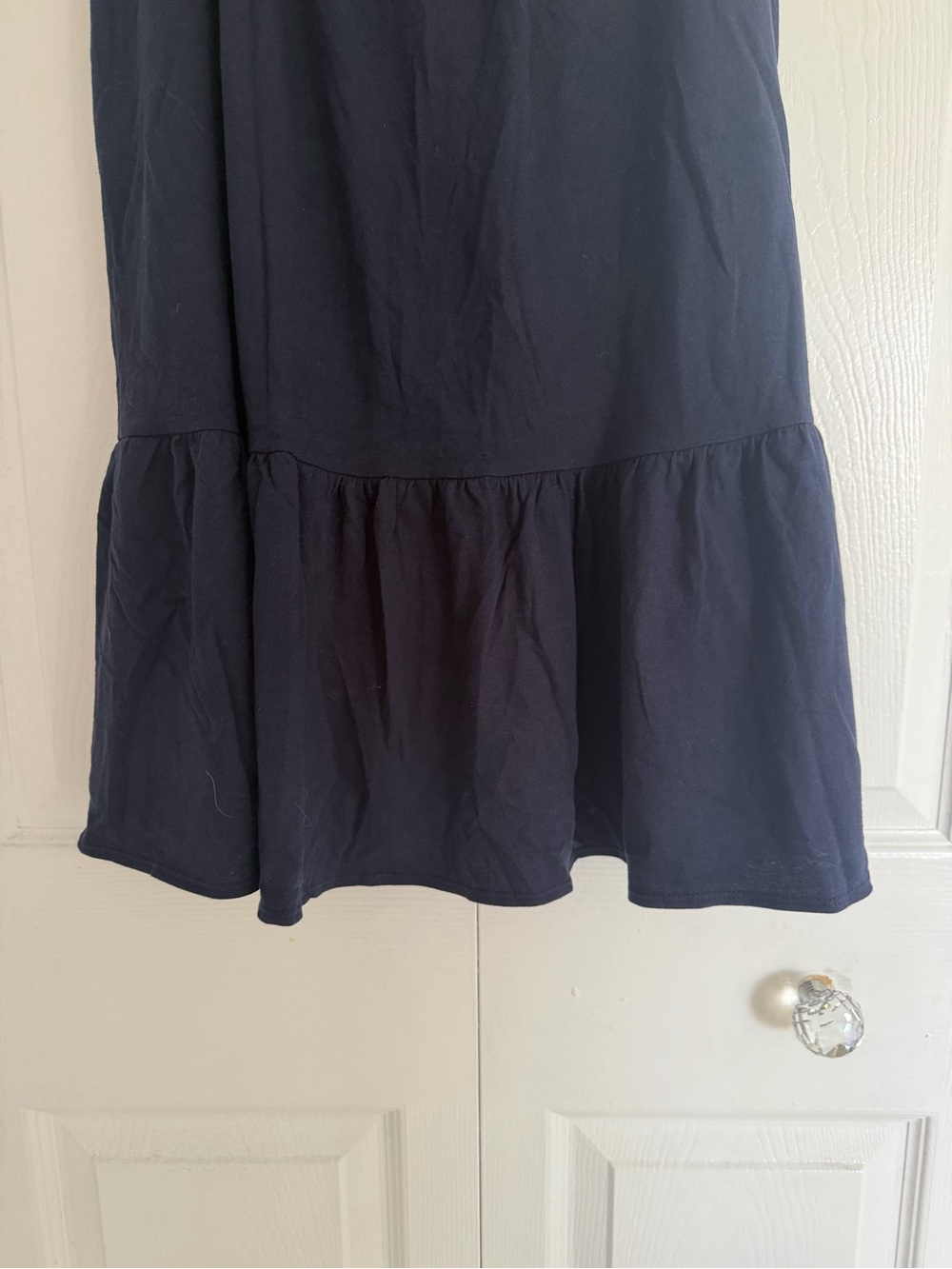J. Crew Navy Ruffle-Strap Mini Dress - Picture 5 of 8